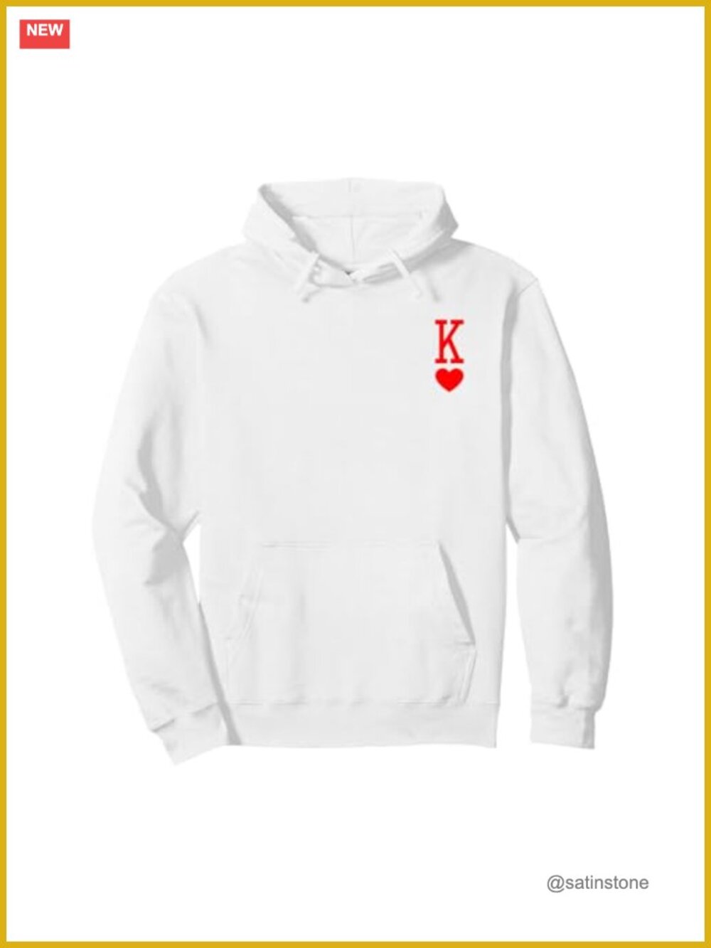 King of Hearts Queen Couple Halloween Hoodie Costume Pullover Unisex